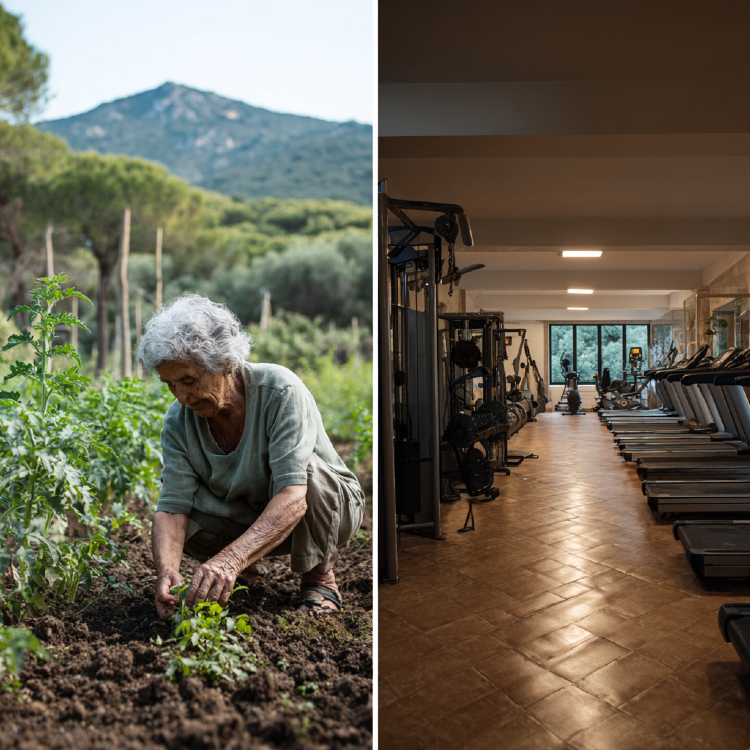 Maria and her neighbors don't follow formal exercise programs, yet they remain remarkably strong and mobile well into their second century.